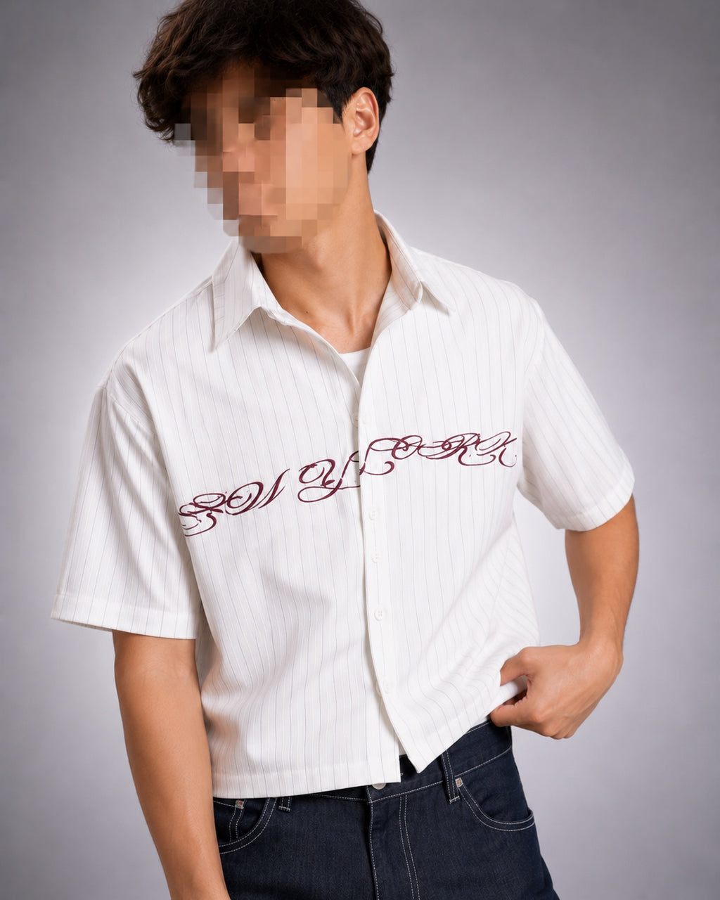 Signature Cropped Shirt